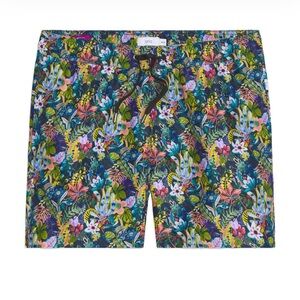 Onia Charles Men's Floral Print swim trunks Liberty London